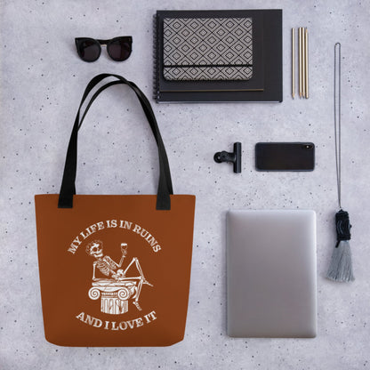 My Life is in Ruins Bag - history buff gift by HistoHead