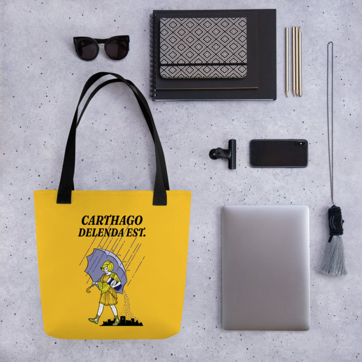 Carthago Delenda Est Salt Girl Bag - history buff gift by HistoHead