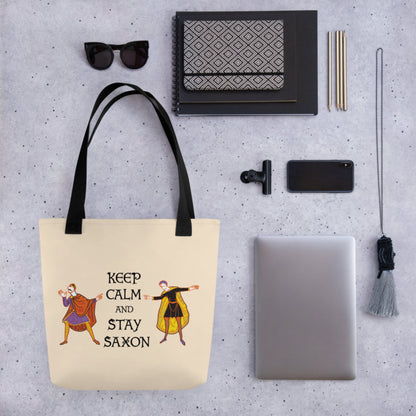Harold Godwinson Keep Calm and Stay Saxon Bag - history buff gift by HistoHead
