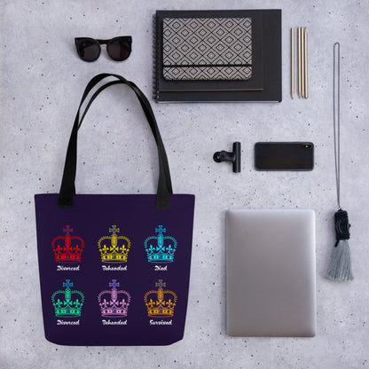 Six Queens Bag - history buff gift by HistoHead