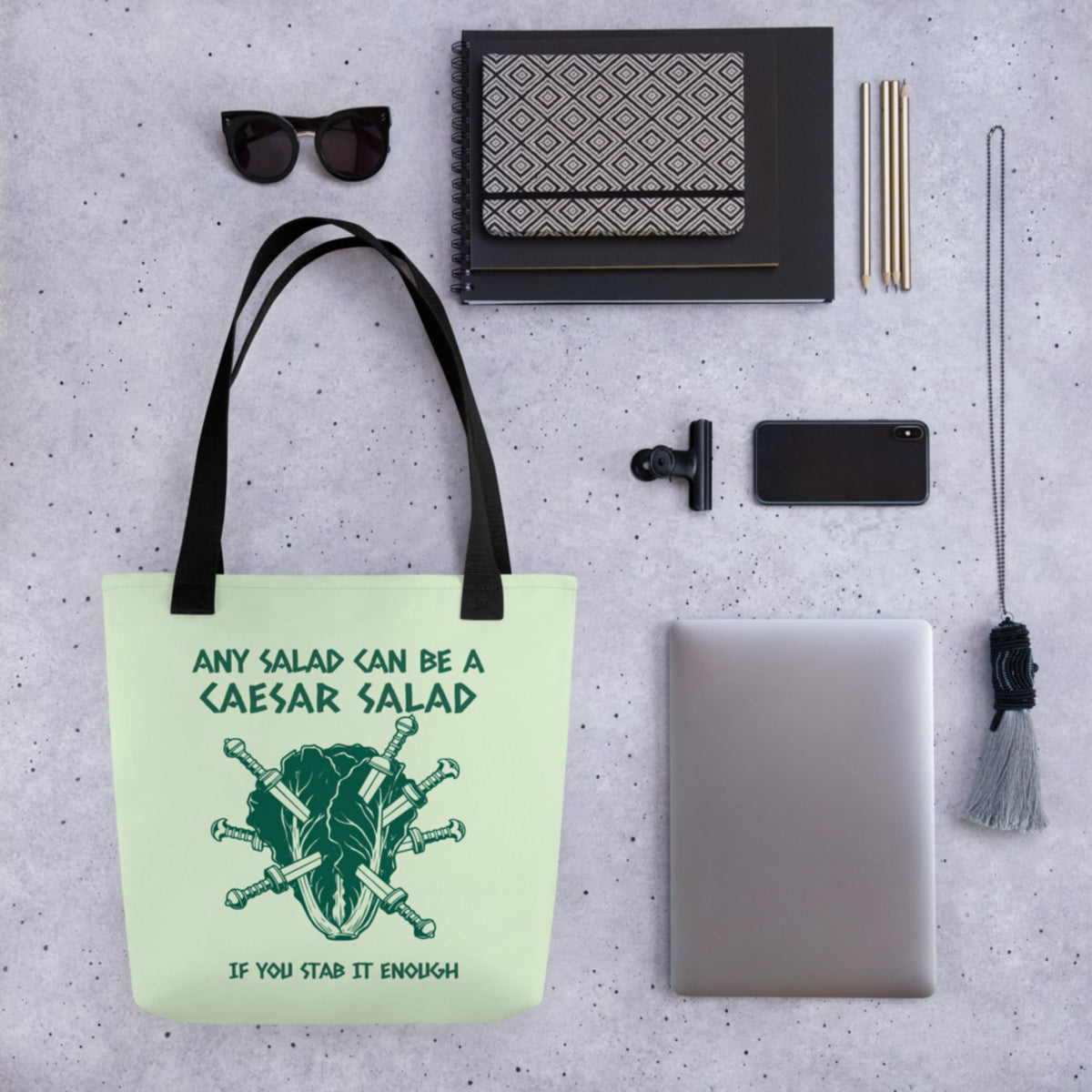 Caesar Salad Bag - history buff gift by HistoHead