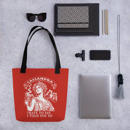 Cassandra Hate to Say I Told You So Bag - history buff gift by HistoHead