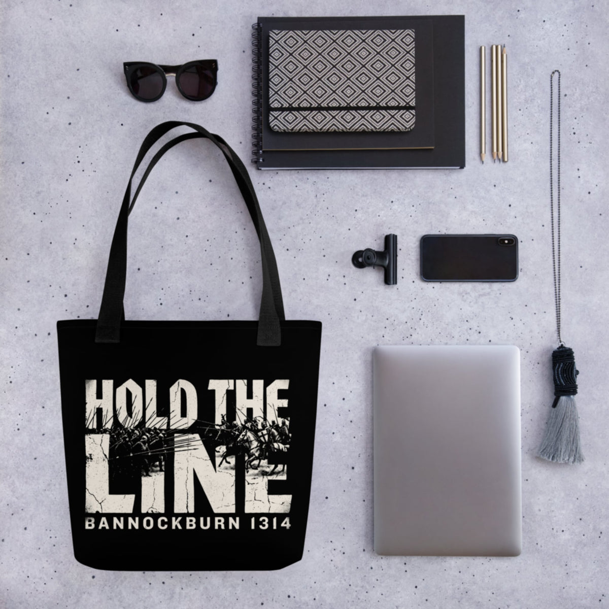 Hold The Line Bannockburn 1314 Bag - history buff gift by HistoHead