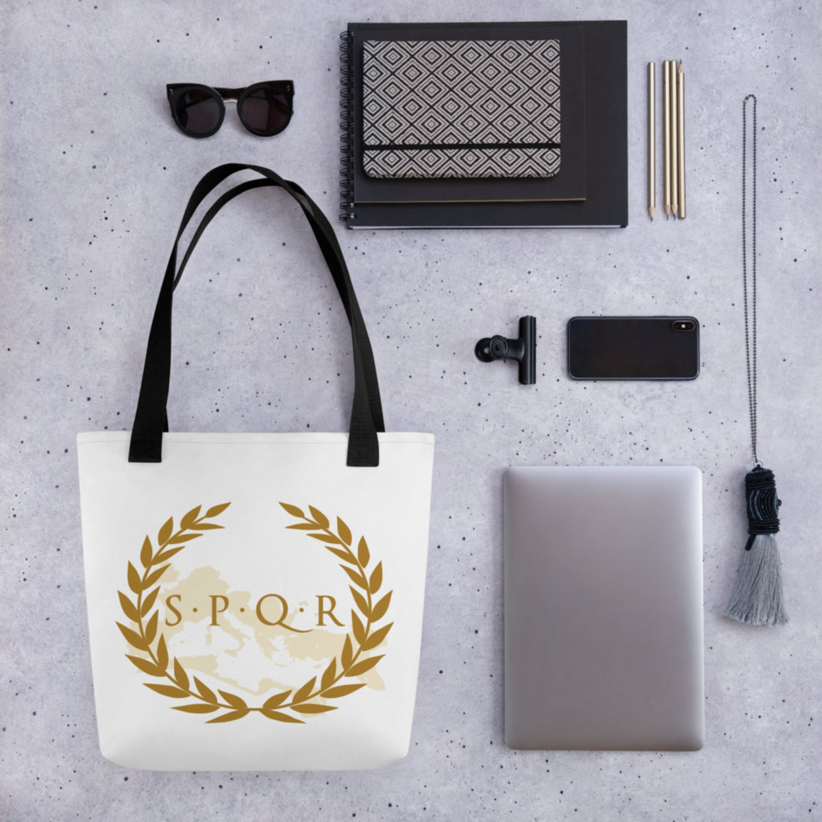 Roman SPQR Banner Bag - history buff gift by HistoHead