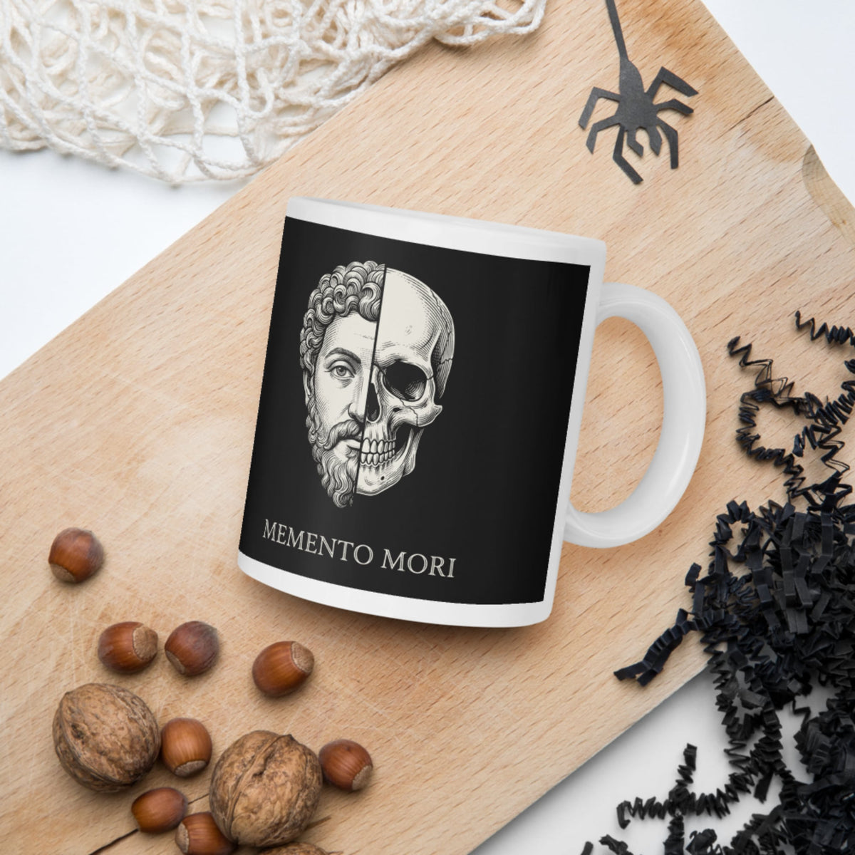 Marcus Aurelius Skull Mug - history buff gift by HistoHead