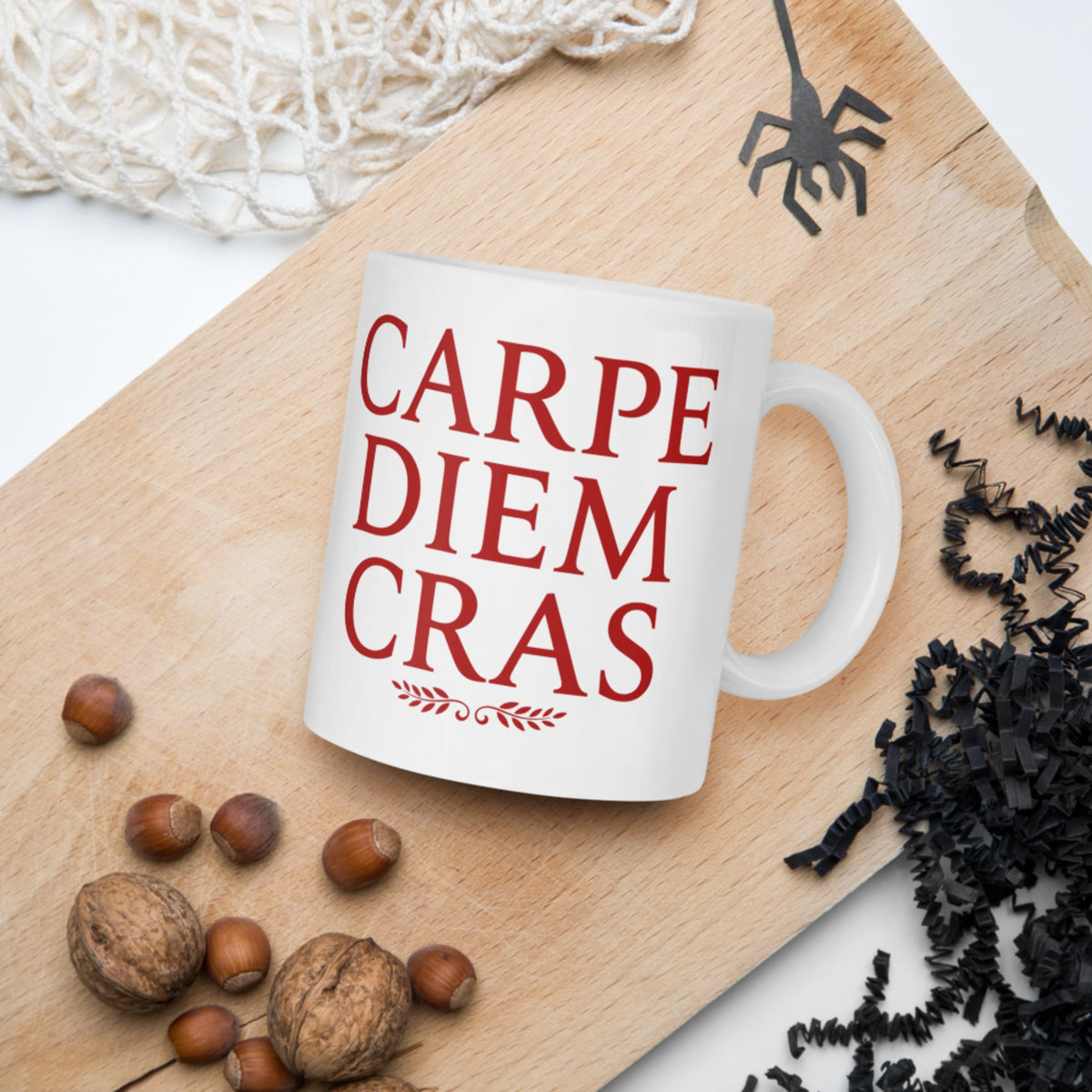 Seize the Day Tomorrow in Latin Mug - history buff gift by HistoHead