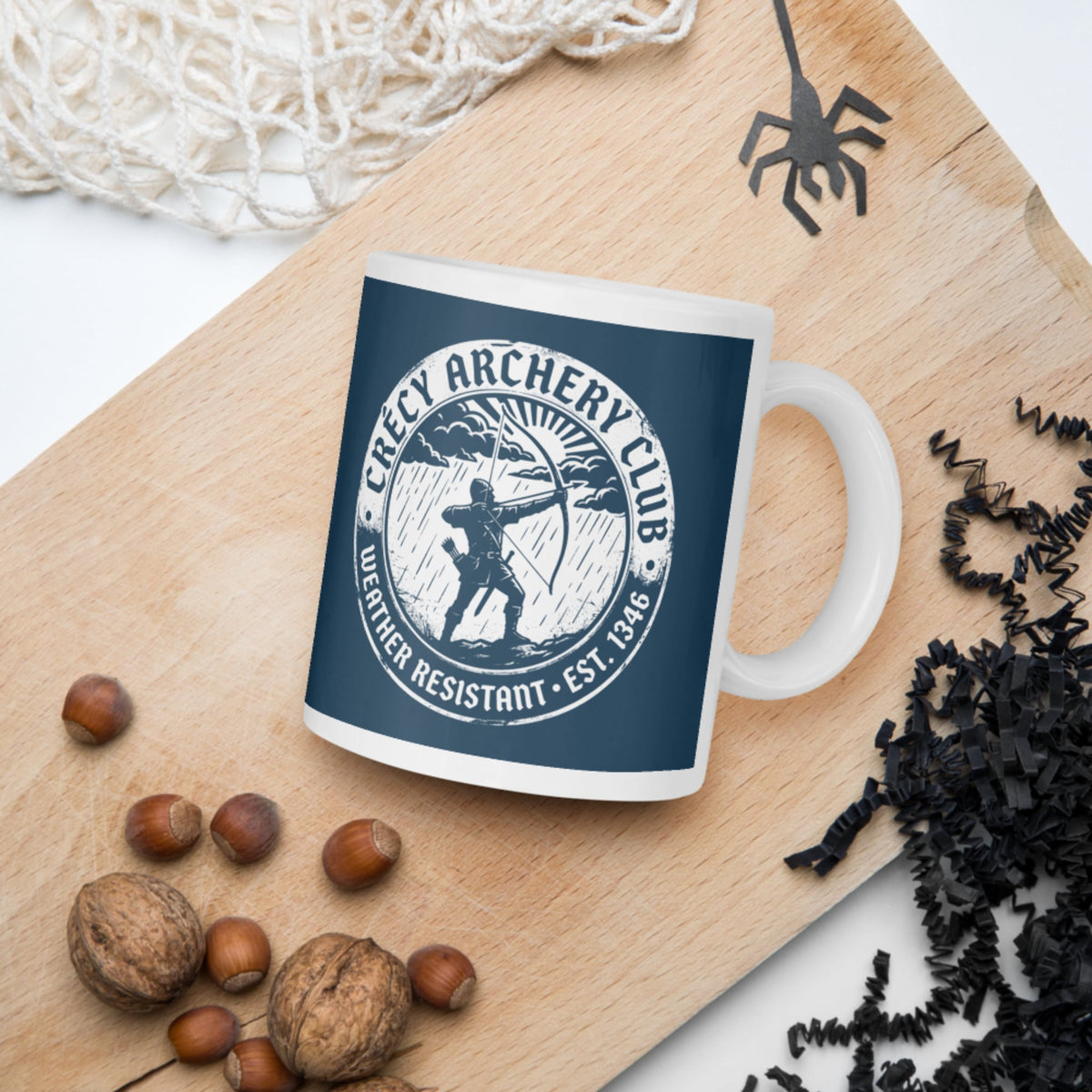 Crecy Archery Club Mug - history buff gift by HistoHead