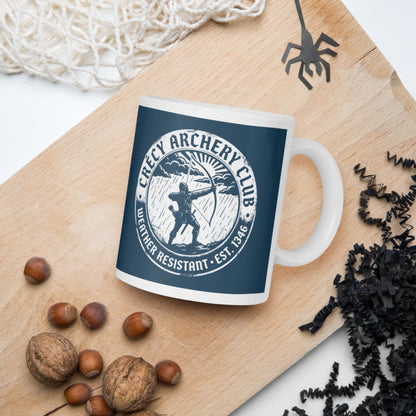 Crecy Archery Club Mug - history buff gift by HistoHead