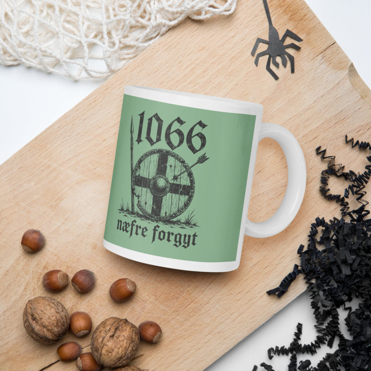 1066 Never Forget in Old English Mug - history buff gift by HistoHead