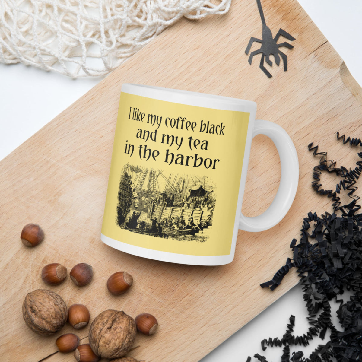 Coffee Black Tea in the Harbor Mug - history buff gift by HistoHead