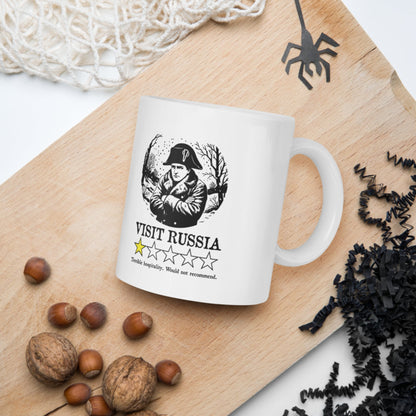 Napoleon Visit Russia Review Mug - history buff gift by HistoHead
