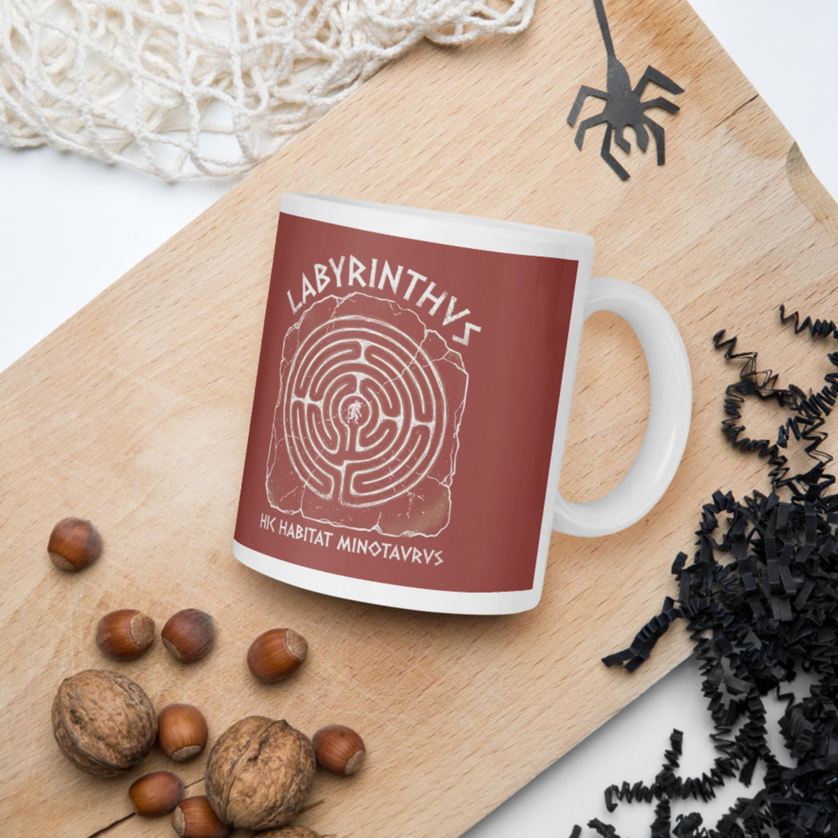 Labyrinthus Here Lives Minotaur Mug - history buff gift by HistoHead