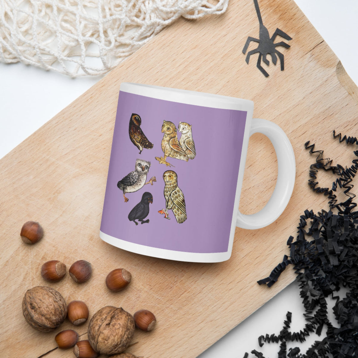Weird Medieval Owls Mug - history buff gift by HistoHead