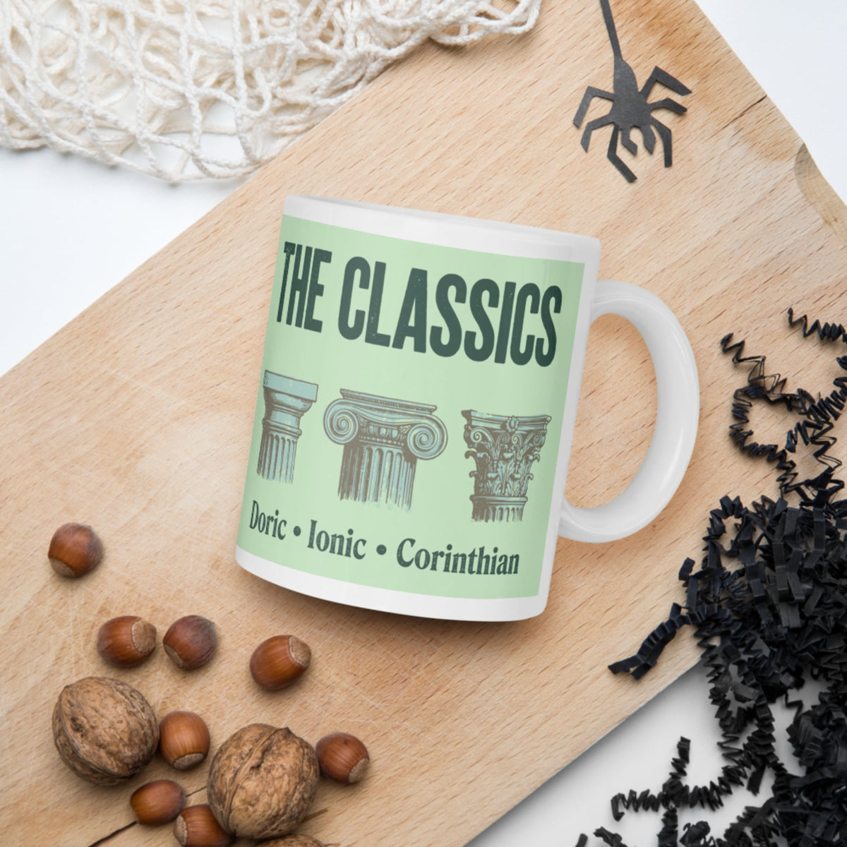The Classics Doric Ionic Corinthian Mug - history buff gift by HistoHead