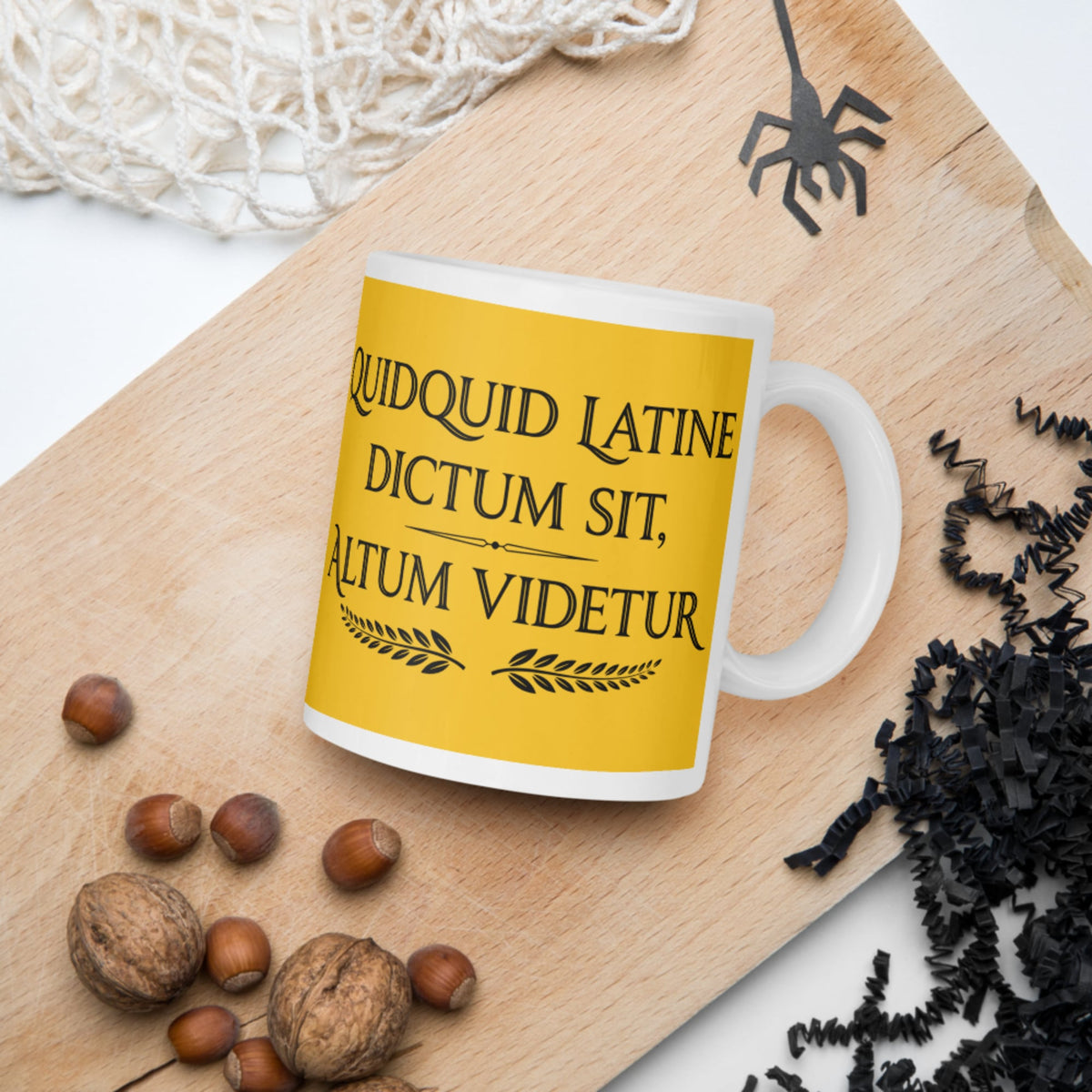Whatever Is Said in Latin Seems Deep Mug - history buff gift by HistoHead