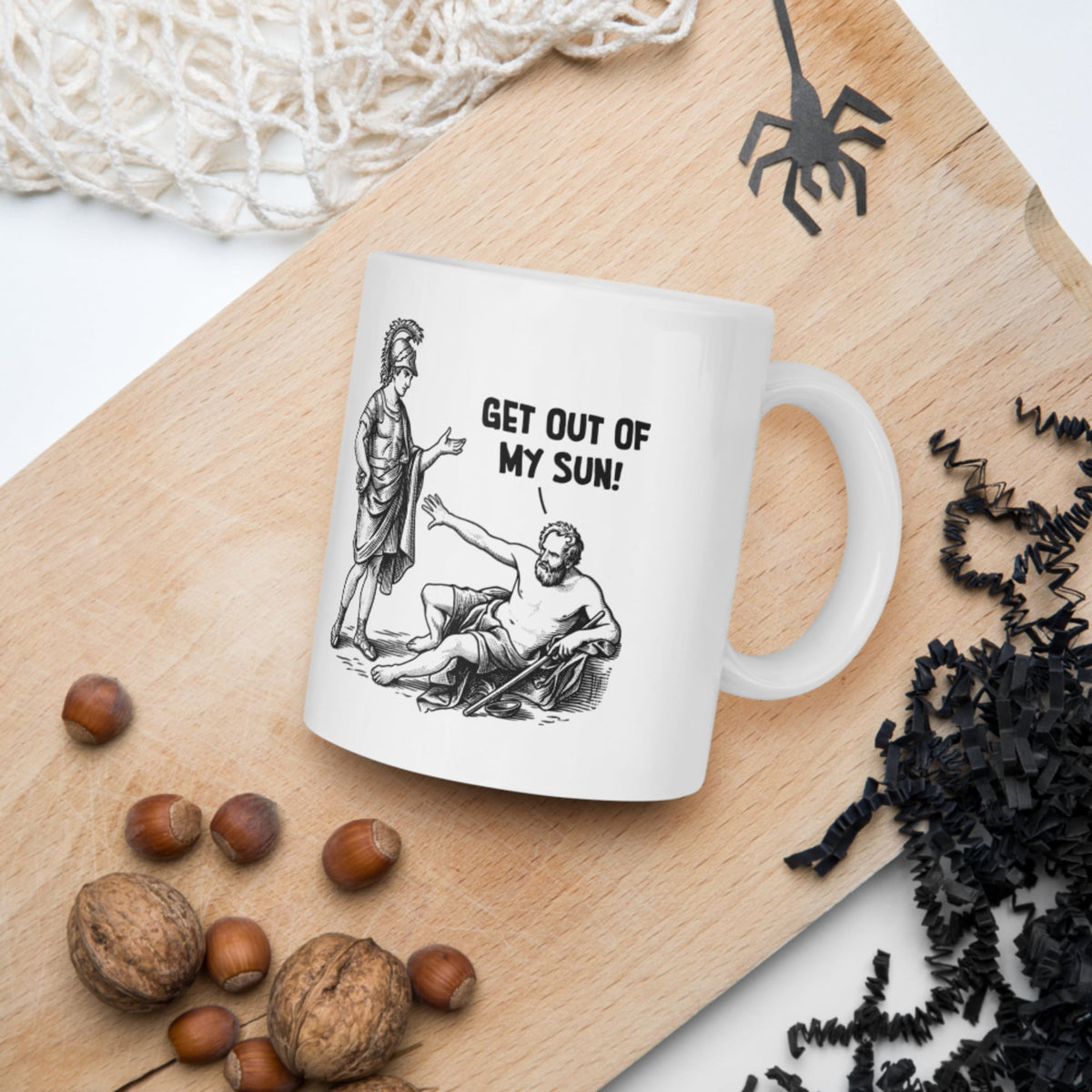 Diogenes: Get Out of My Sun Mug - history buff gift by HistoHead