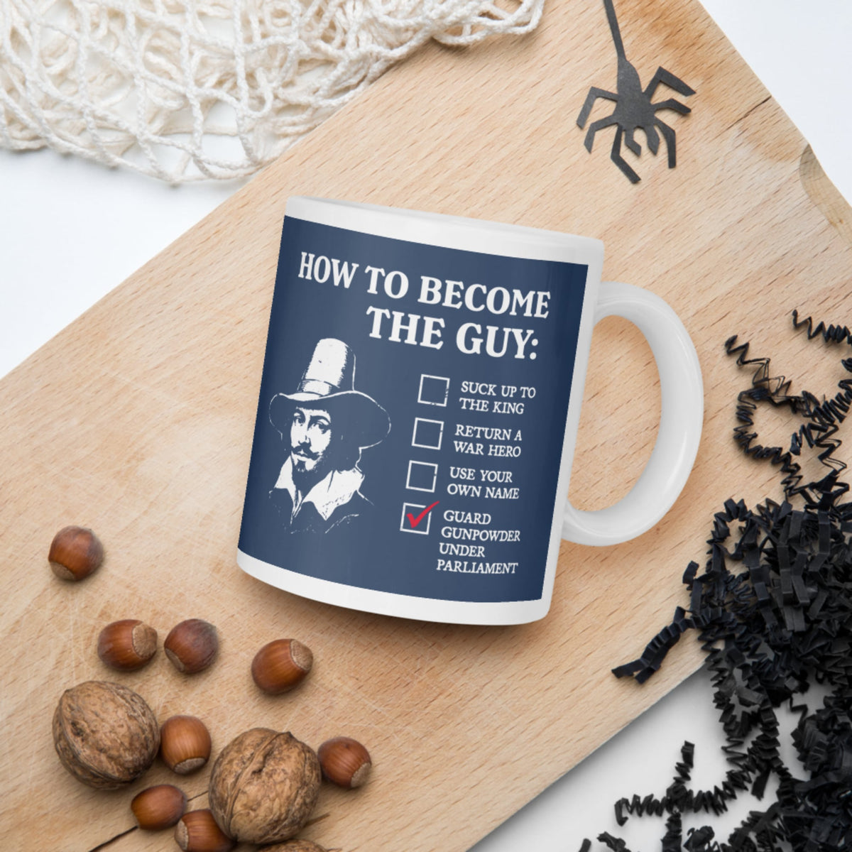 Guy Fawkes How to Become the Guy Mug - history buff gift by HistoHead