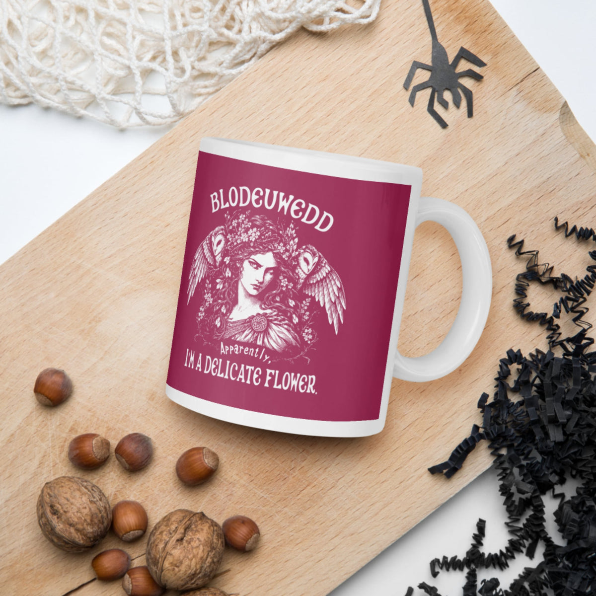 Blodeuwedd Apparently I'm A Delicate Flower Mug - history buff gift by HistoHead