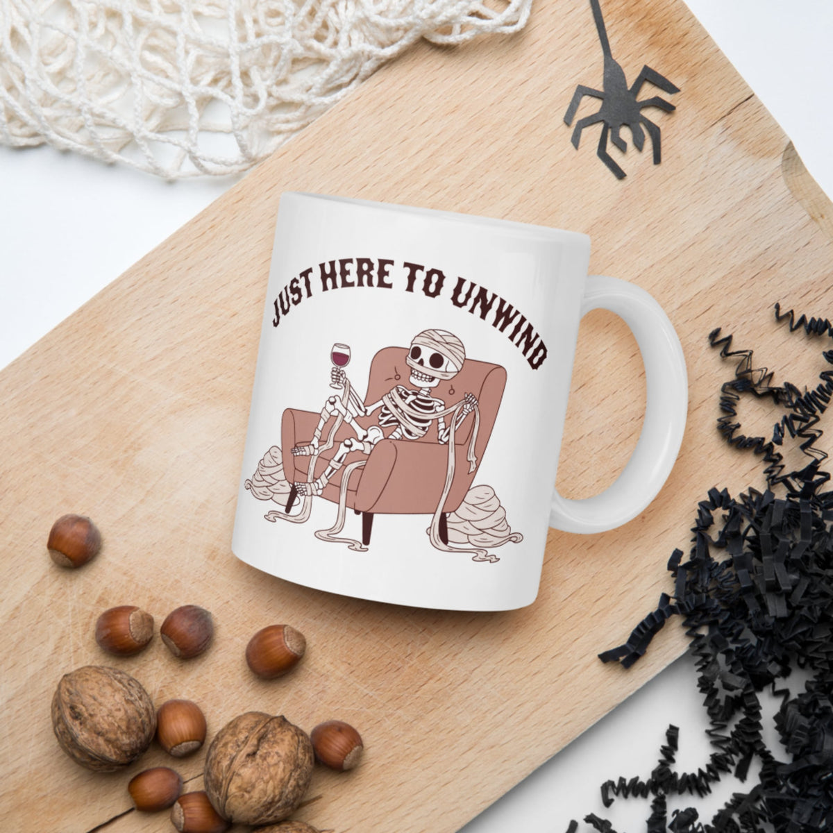 Just Here to Unwind Mug - history buff gift by HistoHead