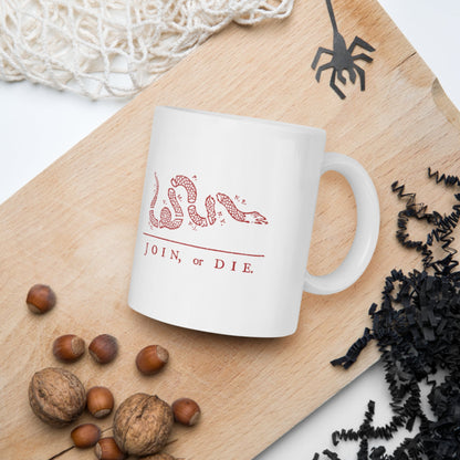 Join Or Die Mug - history buff gift by HistoHead