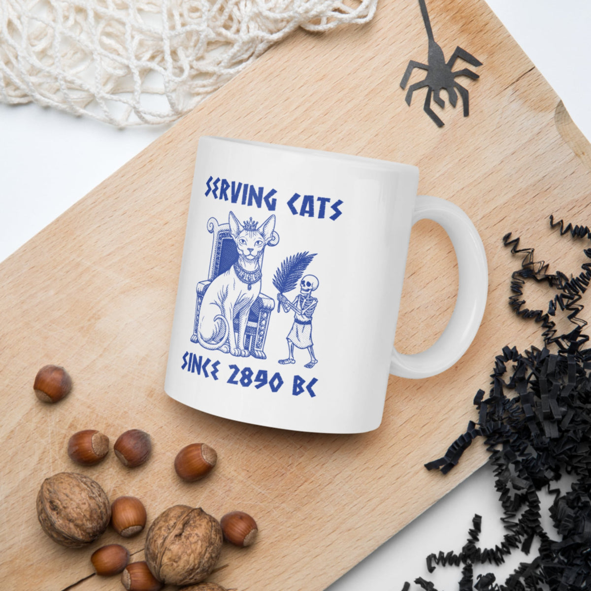 Serving Cats Since 2890 BC Mug - history buff gift by HistoHead