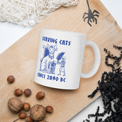 Serving Cats Since 2890 BC Mug - history buff gift by HistoHead