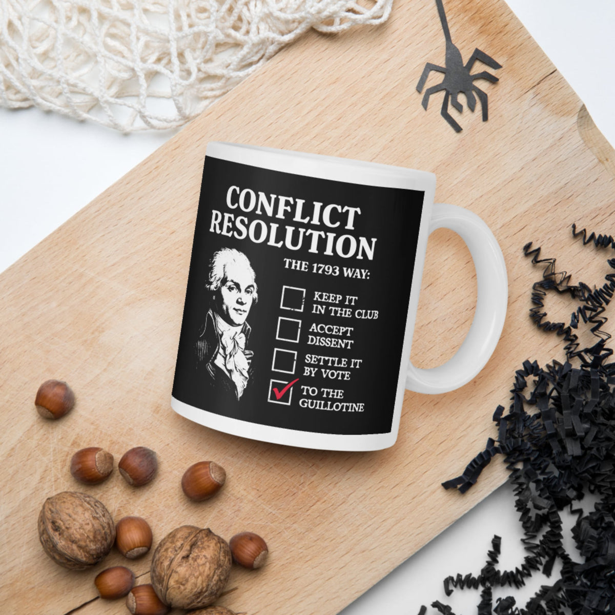 Robespierre's Conflict Resolution Mug - history buff gift by HistoHead
