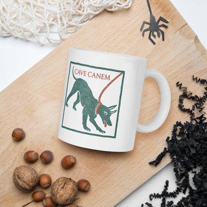 Cave Canem Pompeii Mosaic Mug - history buff gift by HistoHead