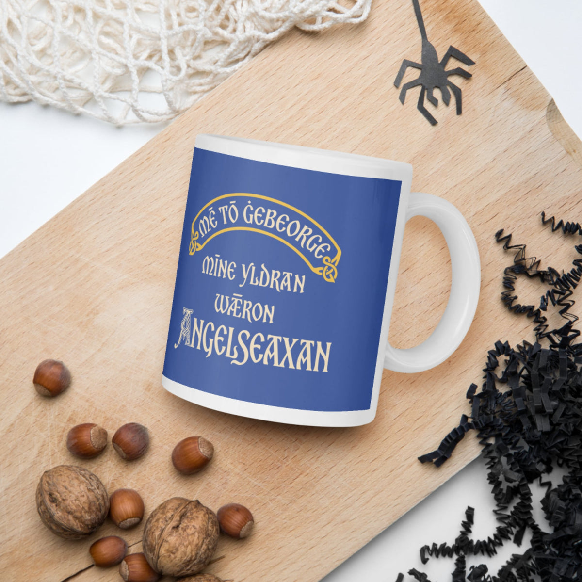In My Defense My Ancestors Were Anglo-Saxons in Old English Mug - history buff gift by HistoHead