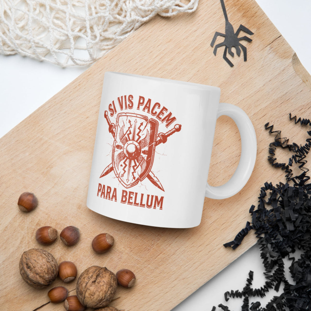 Si Vis Pacem Para Bellum Scutum Mug - history buff gift by HistoHead