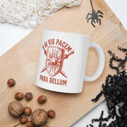 Si Vis Pacem Para Bellum Scutum Mug - history buff gift by HistoHead