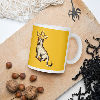Medieval Cat King Mug - history buff gift by HistoHead