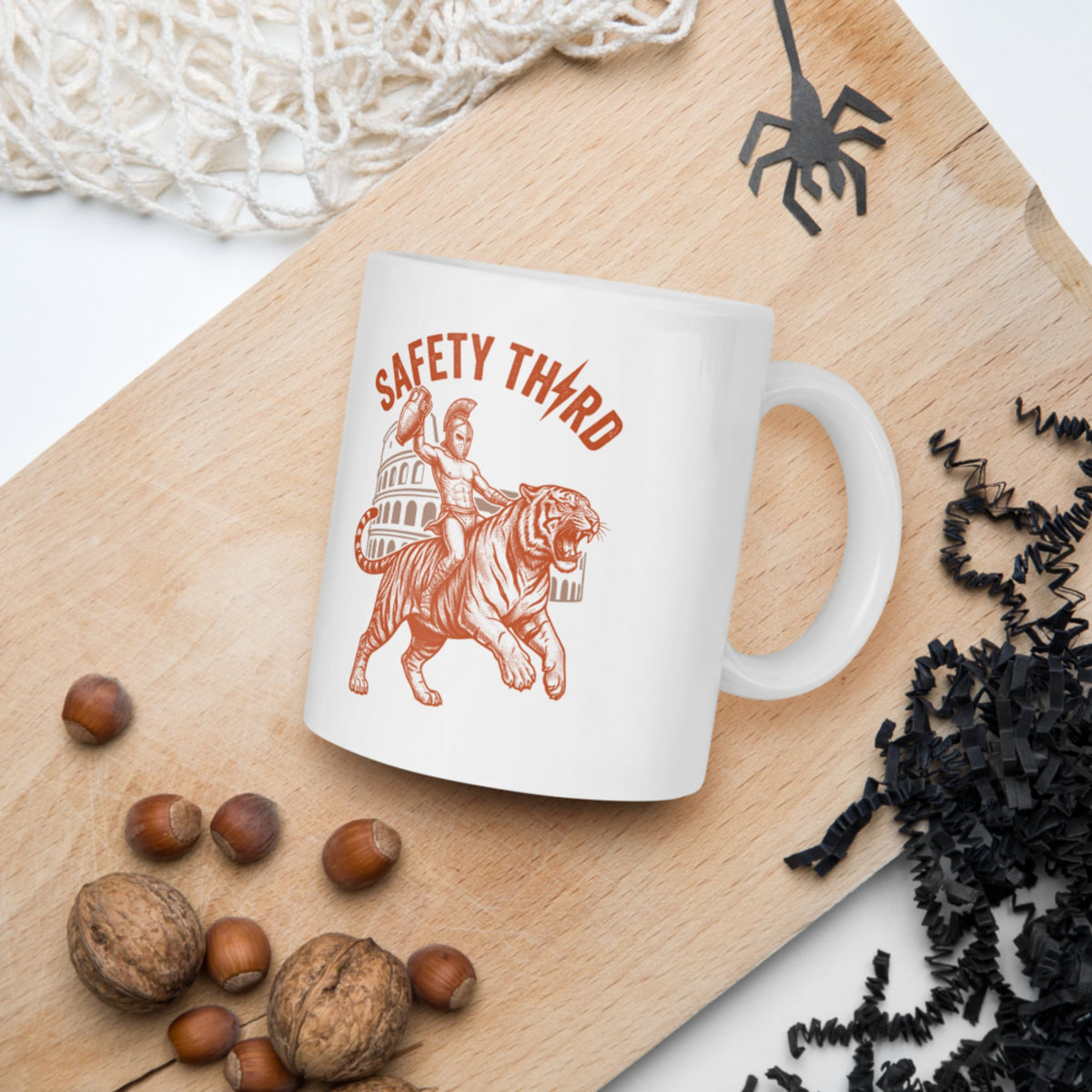 Gladiator Safety Third Mug - history buff gift by HistoHead