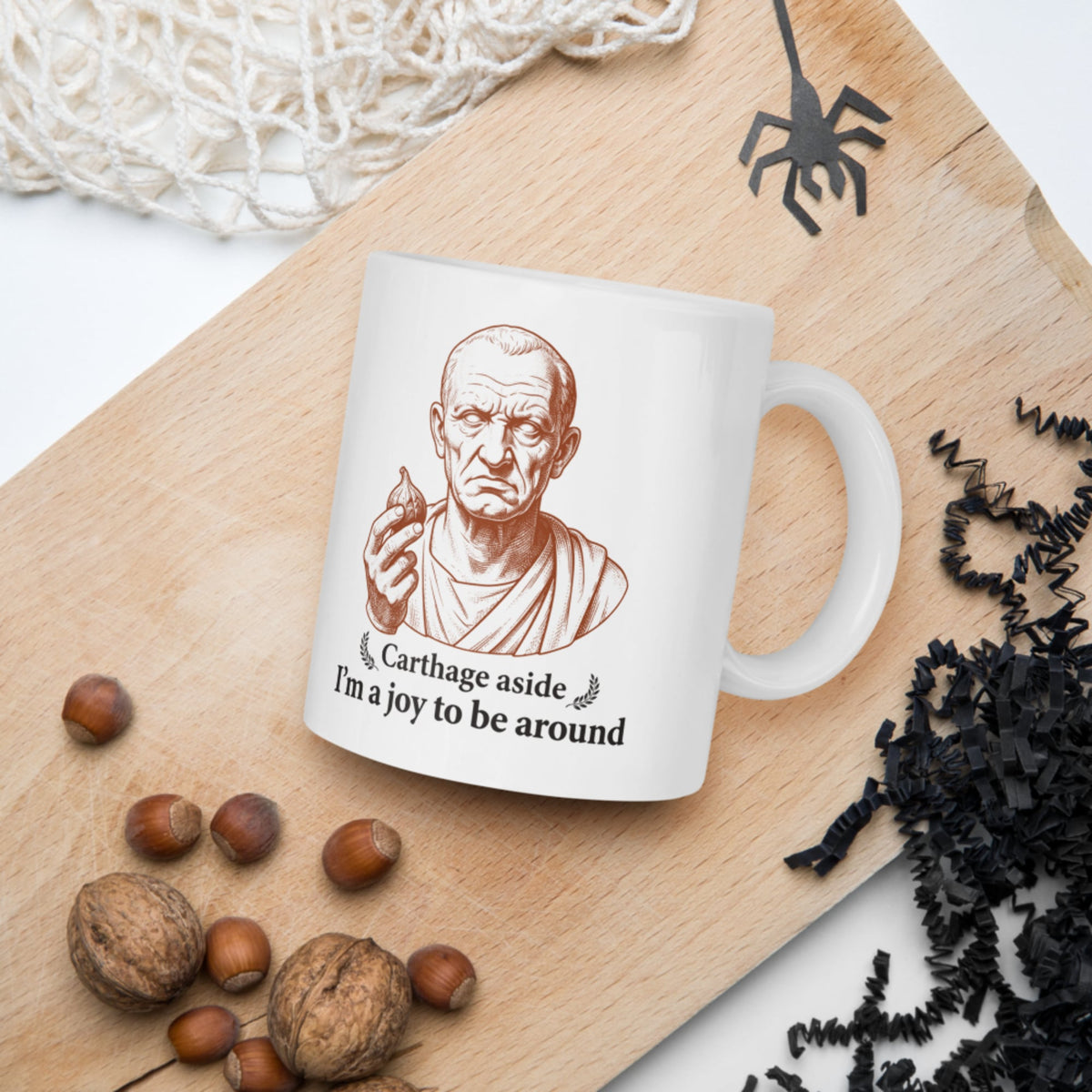 Cato Carthage Aside I'm a Joy to Be Around Mug - history buff gift by HistoHead