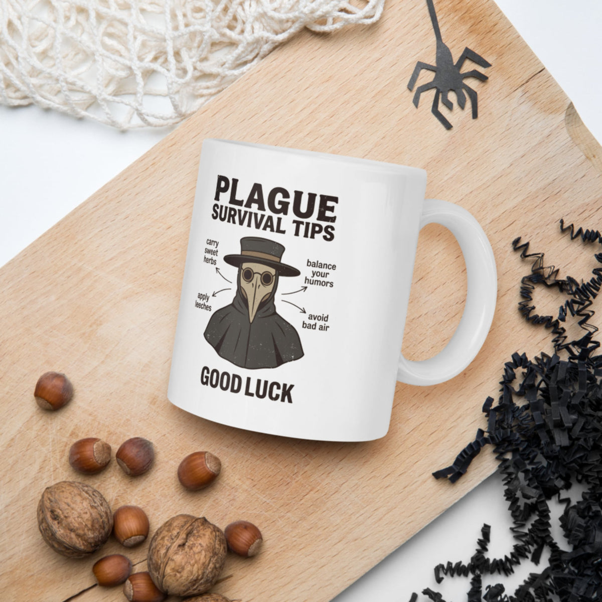Plague Survival Tips Mug - history buff gift by HistoHead