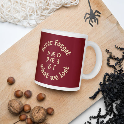 Never Forget Lost Letters Mug - history buff gift by HistoHead