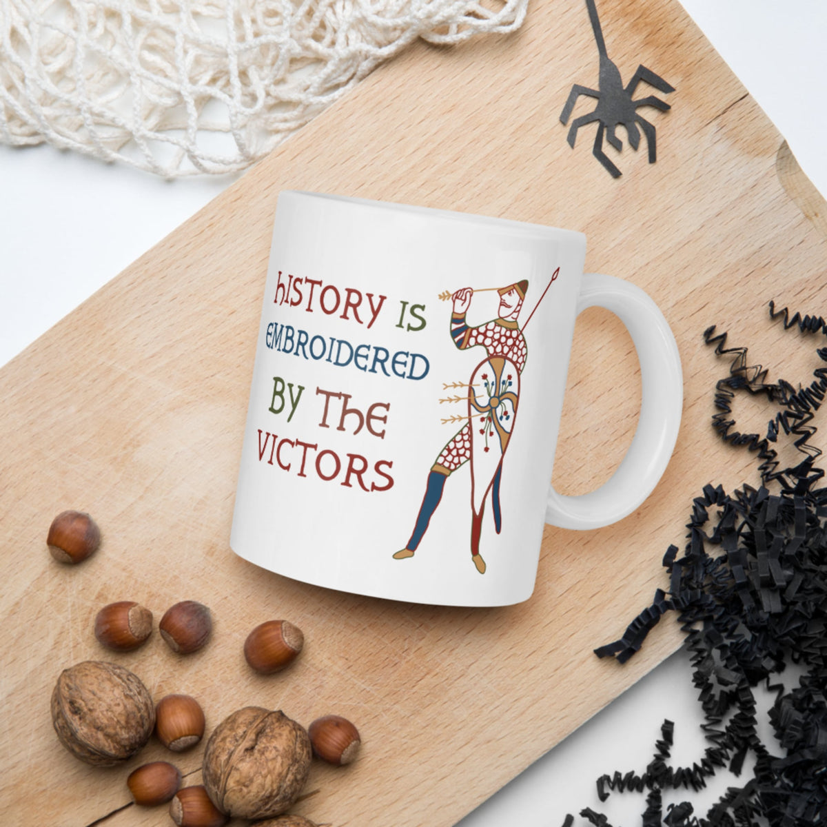 Harold Godwinson History Is Embroidered by the Victors Bayeux Tapestry Mug - history buff gift by HistoHead