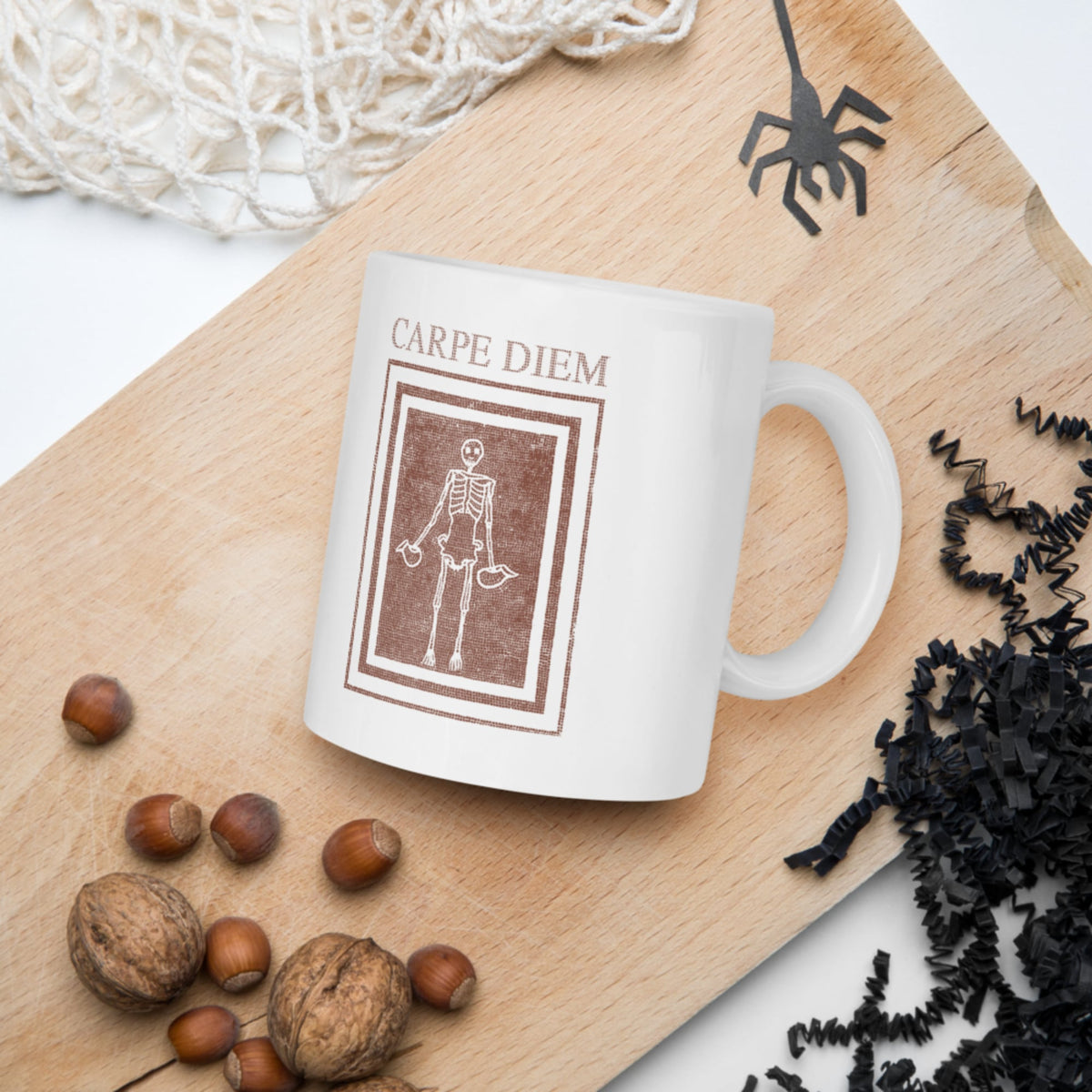 Carpe Diem Skeleton Mug - history buff gift by HistoHead