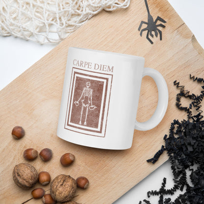 Carpe Diem Skeleton Mug - history buff gift by HistoHead