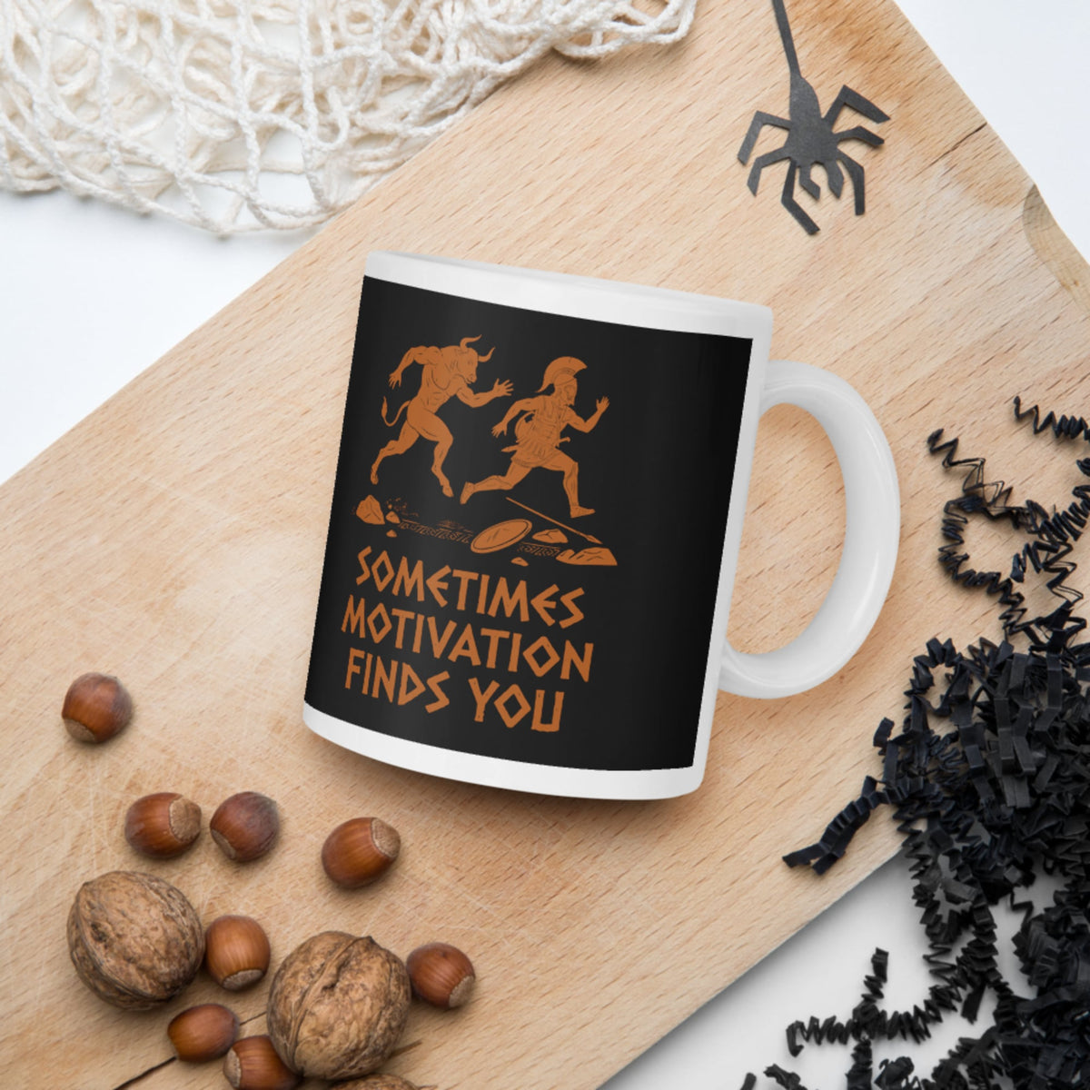 Motivation Finds You Minotaur Edition Mug - history buff gift by HistoHead