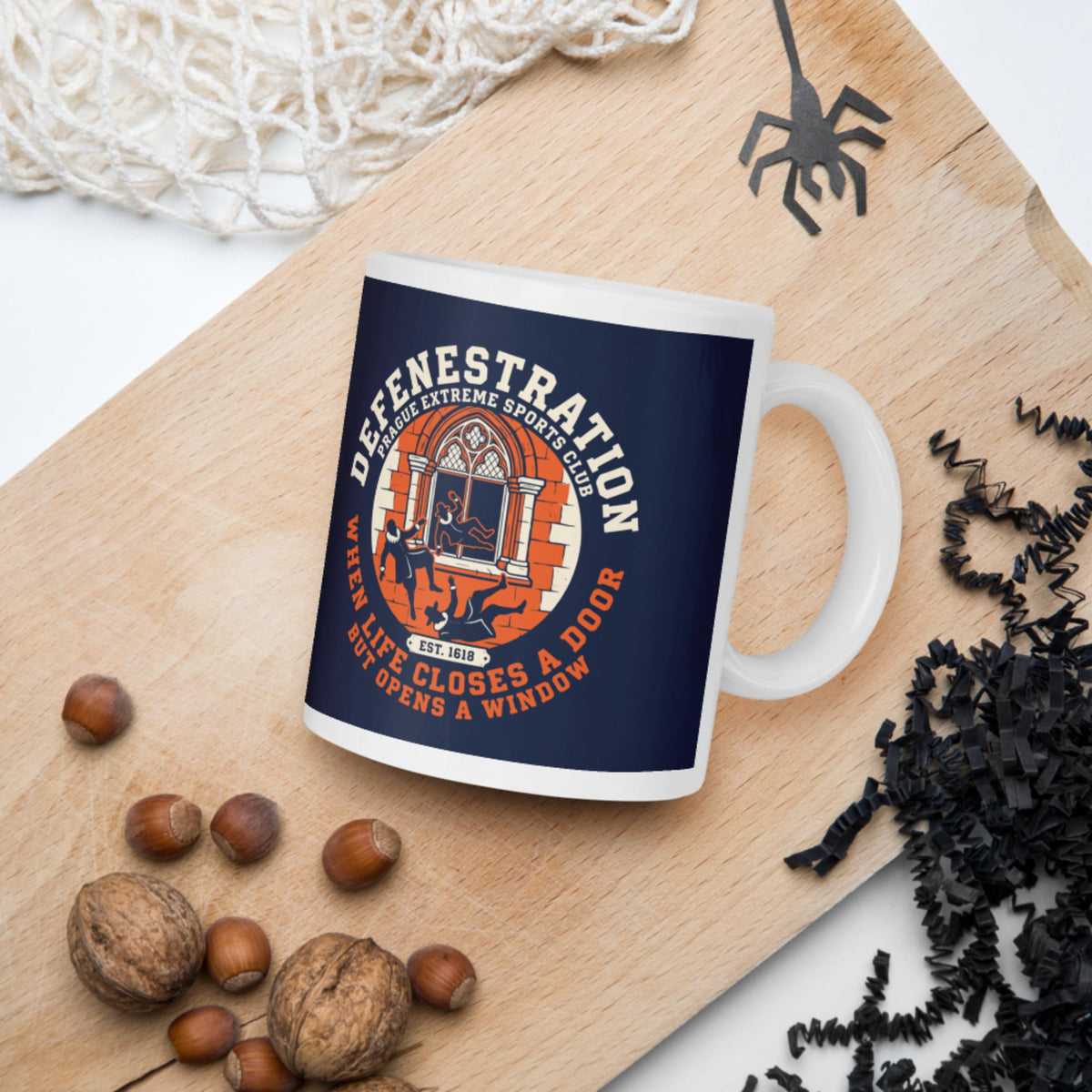 Defenestration Prague Extreme Sports Club Mug - history buff gift by HistoHead
