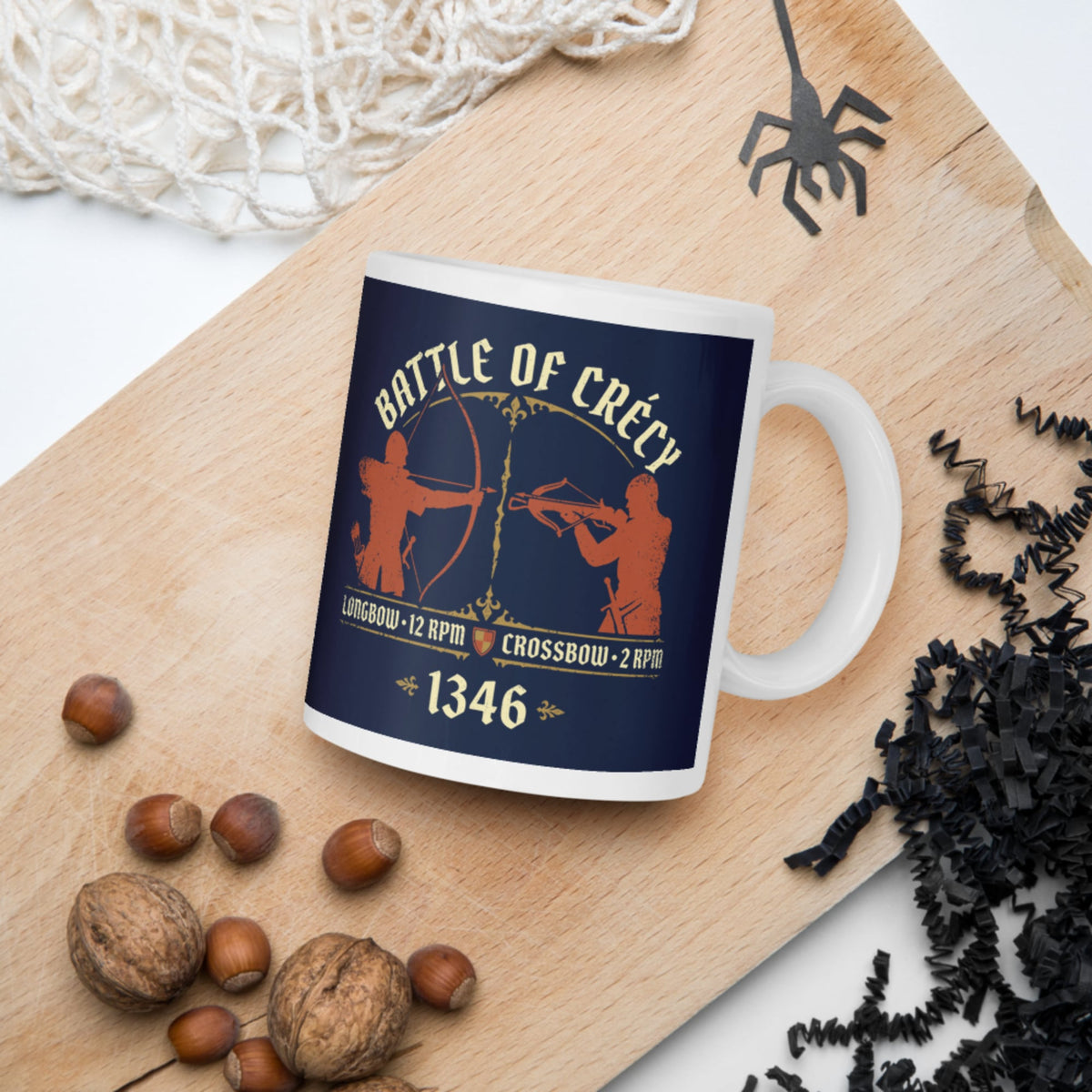 Battle of Crecy 1346 Mug - history buff gift by HistoHead