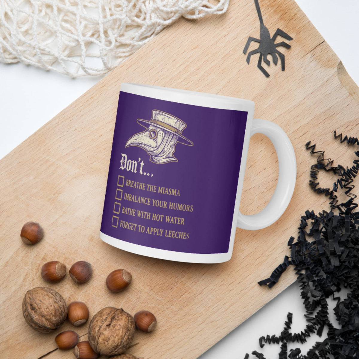 Plague Doctor Advice Mug - history buff gift by HistoHead