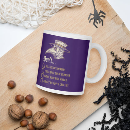 Plague Doctor Advice Mug - history buff gift by HistoHead