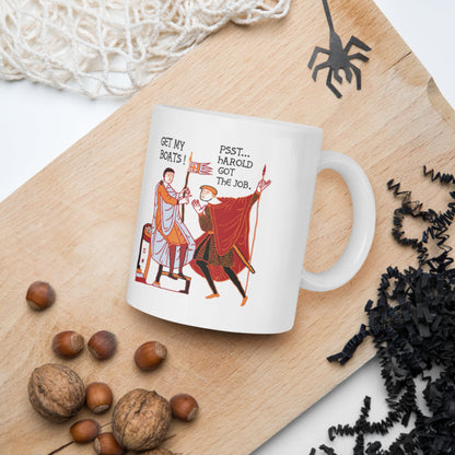 Bayeux Tapestry Harold Got the Job Mug - history buff gift by HistoHead