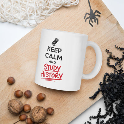 Keep Calm and Study History Mug - history buff gift by HistoHead