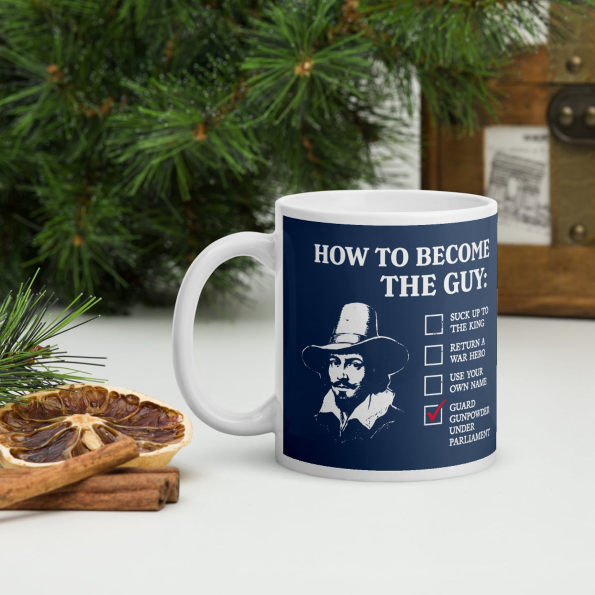 Guy Fawkes How to Become the Guy Mug - history buff gift by HistoHead