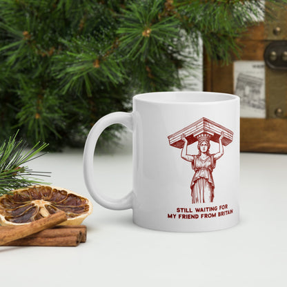 Caryatid Waiting for Her Friend Mug - history buff gift by HistoHead