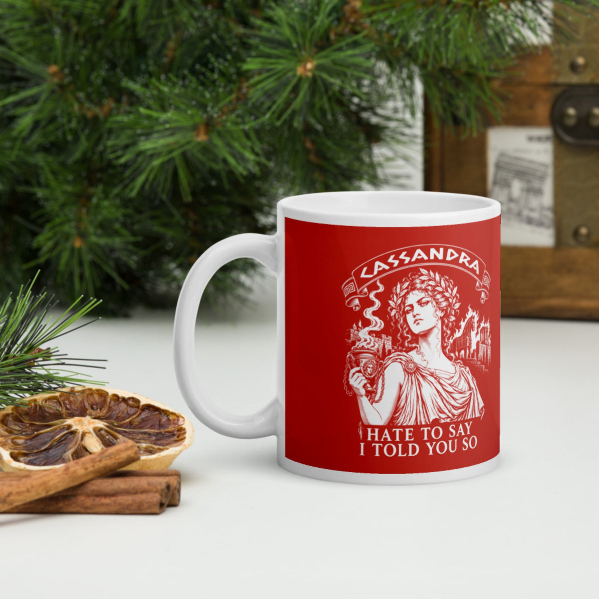 Cassandra Hate to Say I Told You So Mug - history buff gift by HistoHead