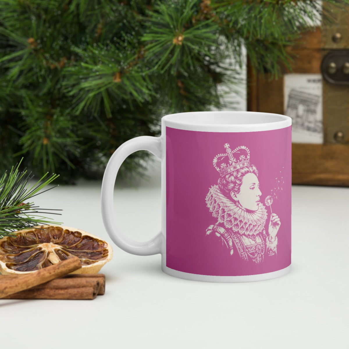 Elizabeth I Blowing Wishes Mug - history buff gift by HistoHead